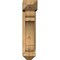 Ekena Millwork Olympic Arts and Crafts Rough Sawn Bracket w/ Offset Brace, Western Red Cedar, 6"W x 18"D x 26"H BKT0604X18X26OLY03RWR - alternate 2